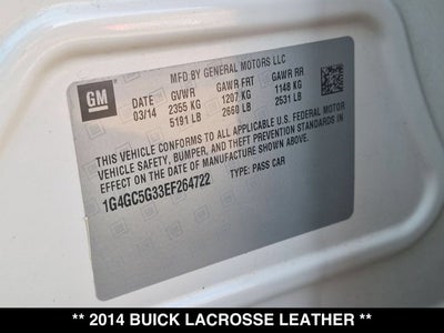 2014 Buick LaCrosse Leather