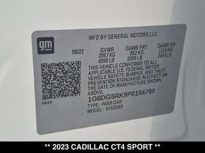 2023 Cadillac CT4 Sport