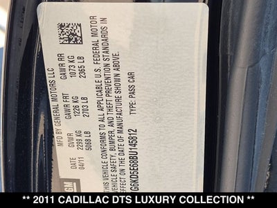 2011 Cadillac DTS Luxury Collection