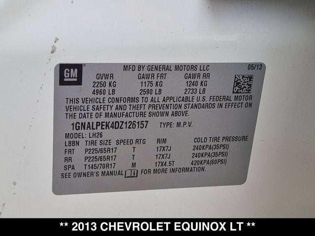 2013 Chevrolet Equinox LT