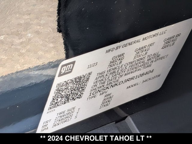 2024 Chevrolet Tahoe LT