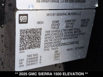 2025 GMC Sierra 1500 Elevation