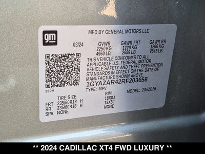2024 Cadillac XT4 FWD Luxury
