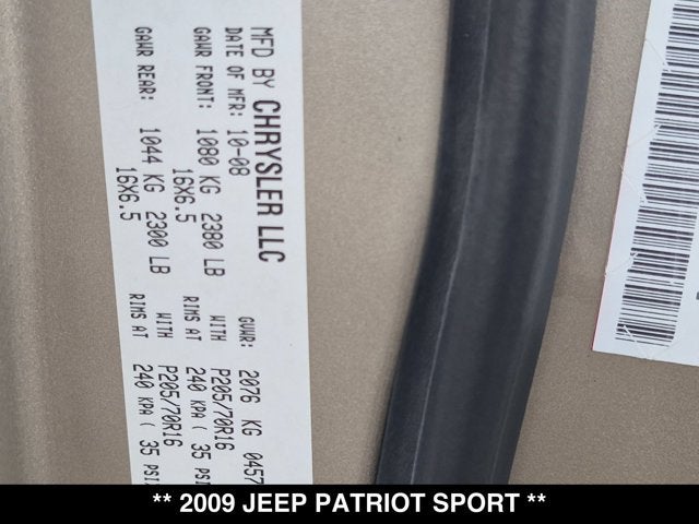 2009 Jeep Patriot Sport