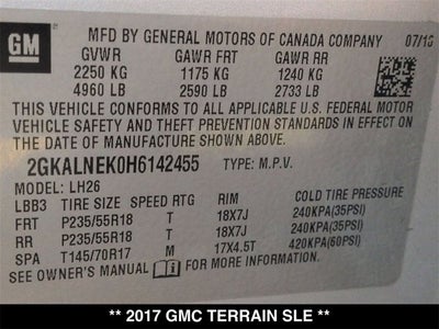 2017 GMC Terrain SLE