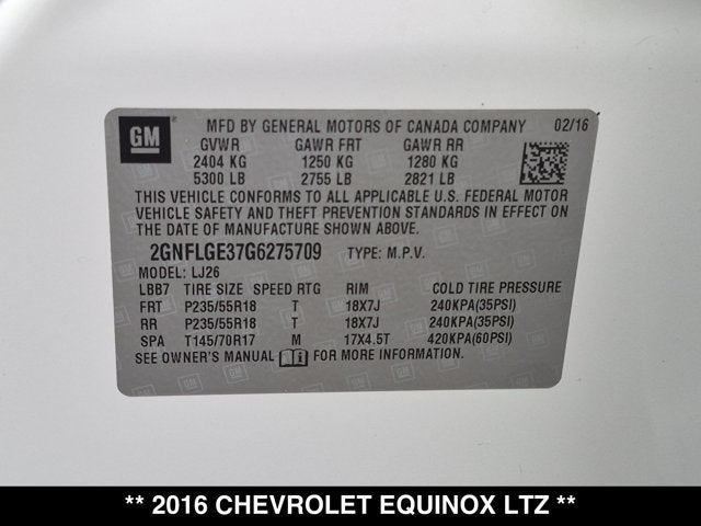 2016 Chevrolet Equinox LTZ