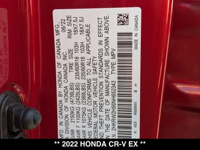 2022 Honda CR-V EX
