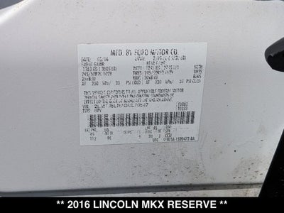 2016 Lincoln MKX Reserve
