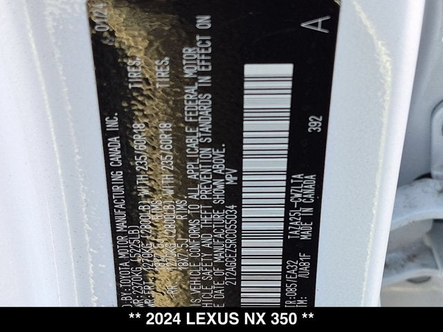 2024 Lexus NX 350 NX 350