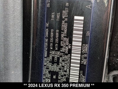 2024 Lexus RX 350 RX 350 Premium