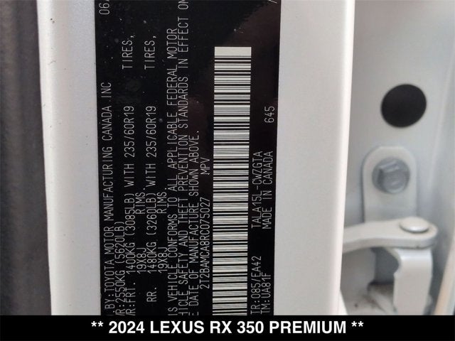 2024 Lexus RX 350 RX 350 Premium