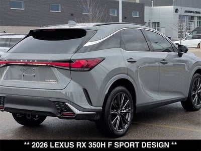 2026 Lexus RX 350h RX 350h F SPORT Design
