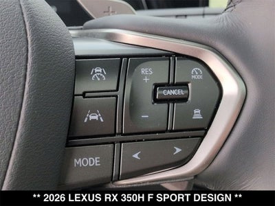2026 Lexus RX 350h RX 350h F SPORT Design