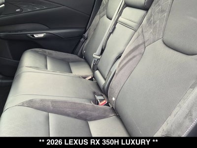 2026 Lexus RX 350h RX 350h Luxury