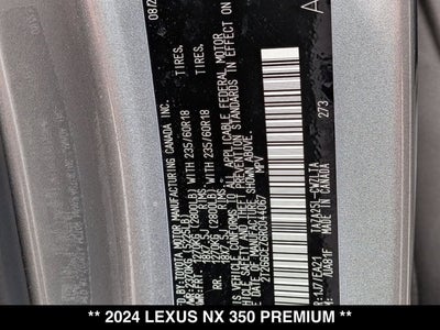 2024 Lexus NX 350 NX 350 Premium