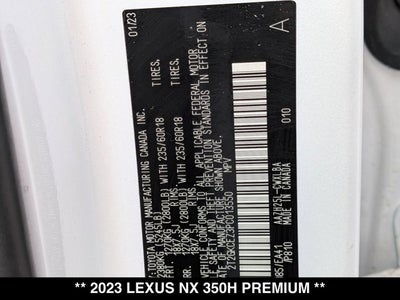 2023 Lexus NX 350h NX 350h Premium