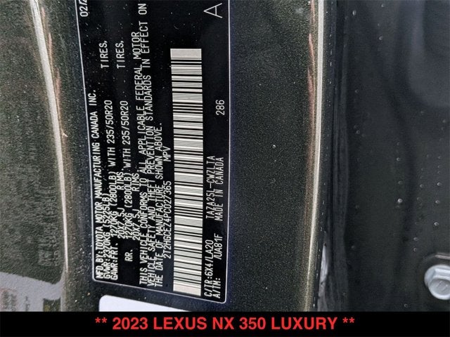 2023 Lexus NX NX 350 Luxury