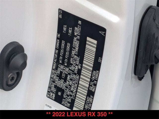 2022 Lexus RX 350 RX 350