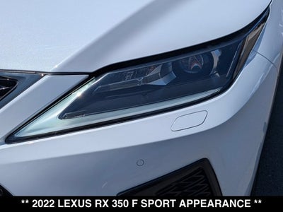 2022 Lexus RX 350 RX 350 F SPORT Appearance