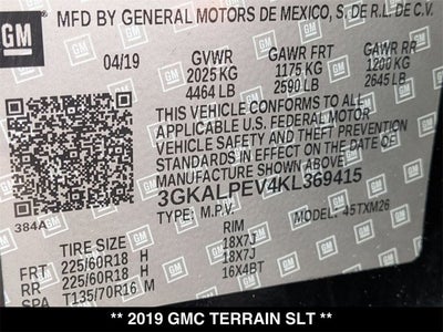 2019 GMC Terrain SLT