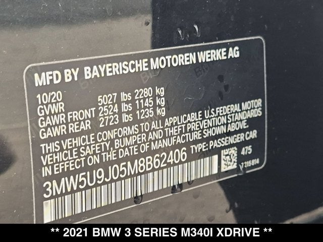 2021 BMW 3 Series M340i xDrive