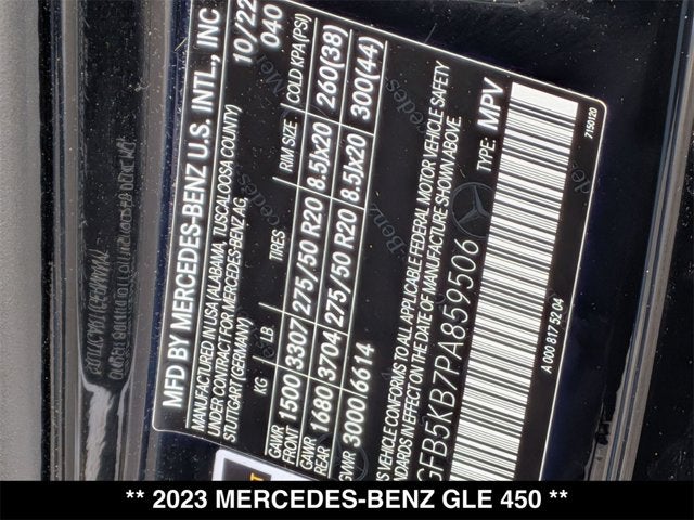 2023 Mercedes-Benz GLE 450 GLE 450