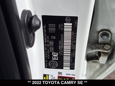 2022 Toyota Camry SE