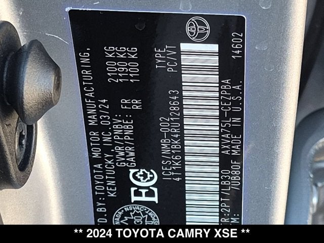2024 Toyota Camry XSE