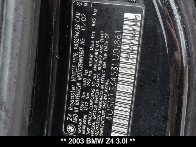 2003 BMW Z4 3.0i