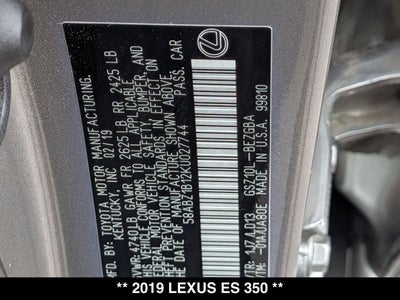 2019 Lexus ES 350 ES 350