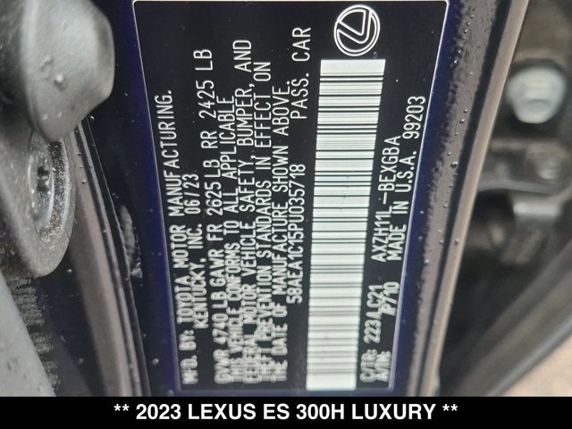 2023 Lexus ES 300h ES 300h Luxury