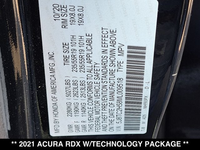 2021 Acura RDX w/Technology Package