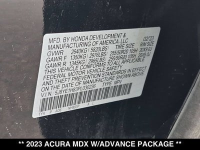 2023 Acura MDX w/Advance Package