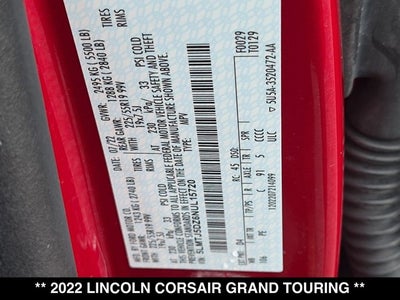 2022 Lincoln Corsair Grand Touring