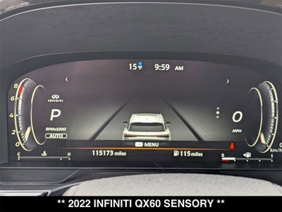 2022 INFINITI QX60 SENSORY