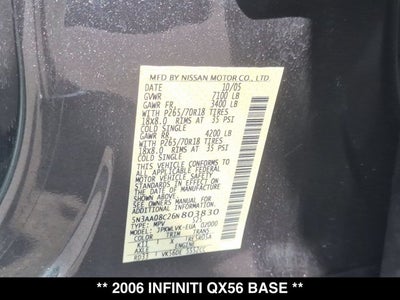 2006 INFINITI QX56 Base