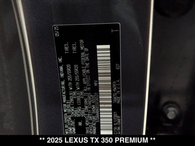 2025 Lexus TX 350 350 Premium