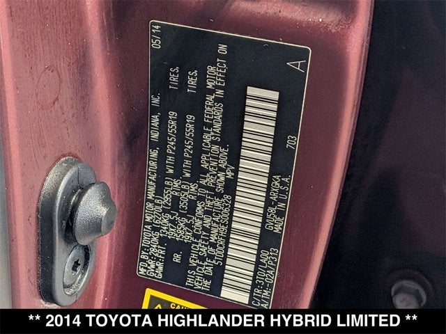 2014 Toyota Highlander Hybrid Limited