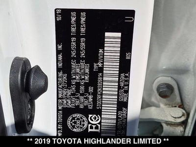 2019 Toyota Highlander Limited