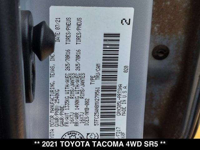 2021 Toyota Tacoma SR5
