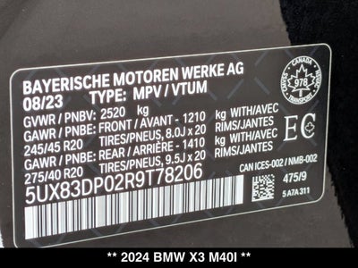 2024 BMW X3 M40i