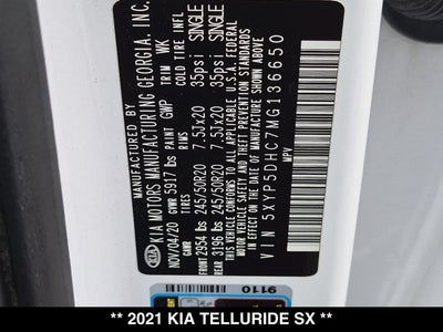 2021 Kia Telluride SX