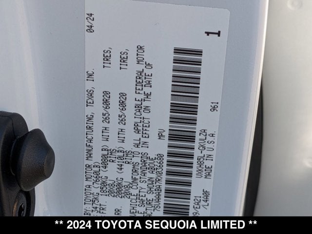 2024 Toyota Sequoia Limited