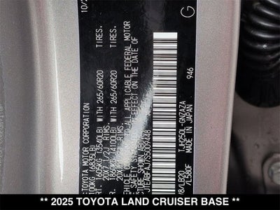 2025 Toyota Land Cruiser Base