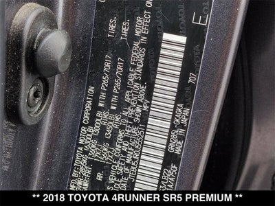 2018 Toyota 4Runner SR5 Premium
