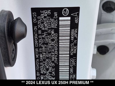 2024 Lexus UX 250h UX 250h Premium