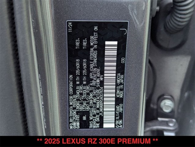 2025 Lexus RZ 300e 300e Premium