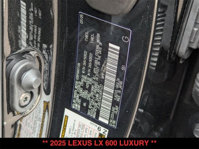 2025 Lexus LX 600 LX 600 Luxury