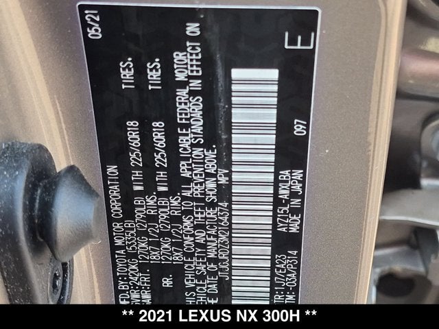 2021 Lexus NX 300h NX 300h