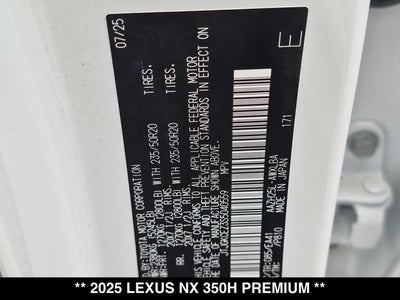2025 Lexus NX 350h NX 350h Premium